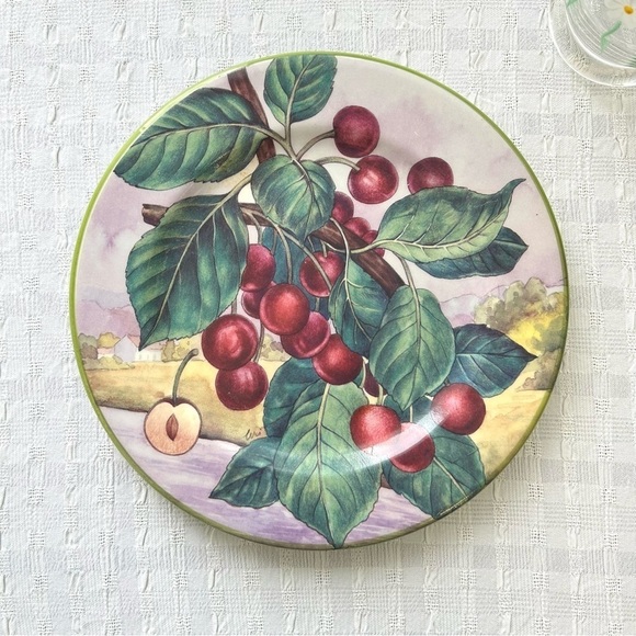 Cherry 🍒 decorative ceramic plate - Picture 6 of 6